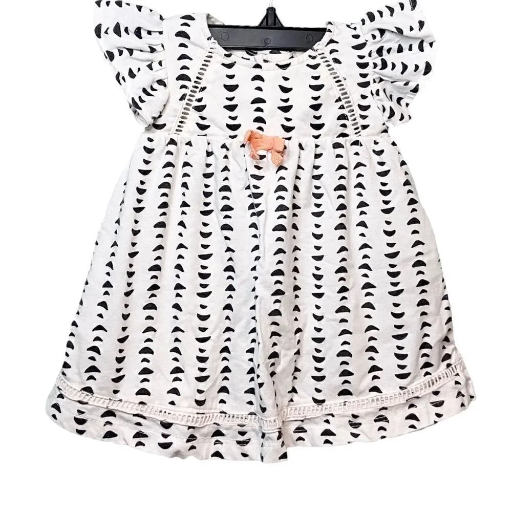 Jessica Simpson Printed Ruffle Short Sleeve Dress in Size 3-6 Months